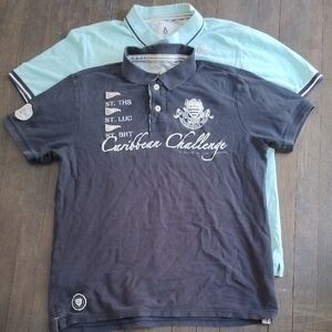Gaastra Lot of 2 Like Ralph Lauren Polo Shirts Sz XL